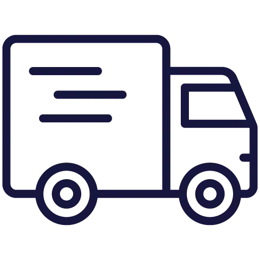 Delivery truck icon representing fleet fueling services by Gassy mobile fuel delivery in Austin