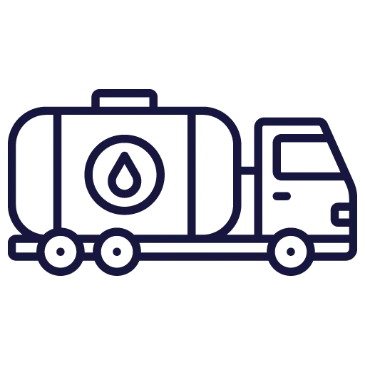 On-site diesel delivery truck arriving in Austin by Gassy